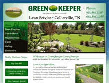 Tablet Screenshot of greenkeeperlawns.net